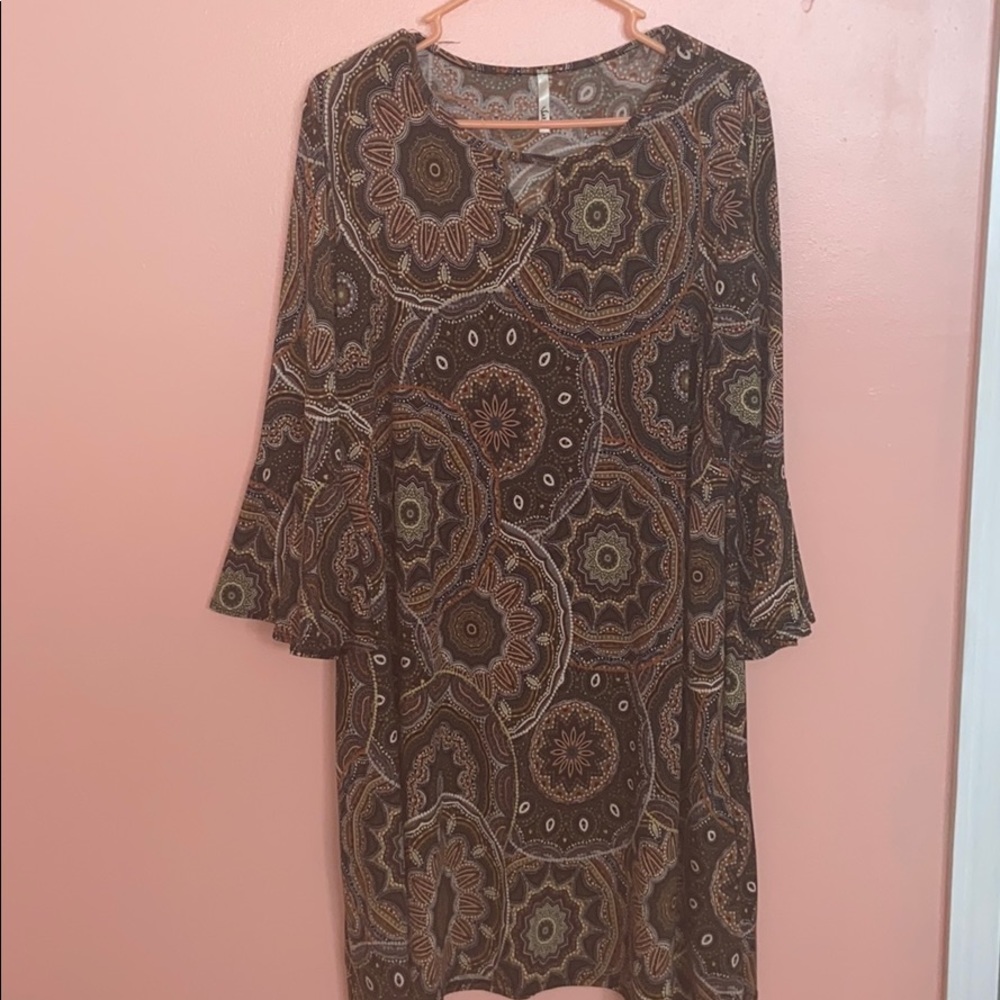 Light patterned dress